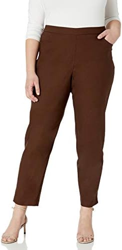 Alfred Dunner Kadın Cazibesi Zayıflama Artı Boyutu Streç Pantolon-Modern Fit