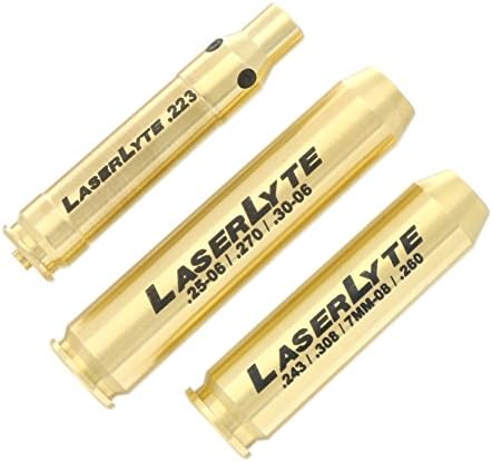 LaserLyte CB-L368 Lazer Kartuş Çap Sight Kiti Hizalama için Demir Manzaraları veya Avcılık Kapsamları ile Kırmızı Lazer ve Adaptörleri