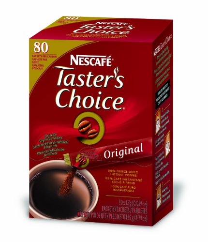 Nescafe Taster's Choice Hazır Kahve, Normal, 80 Adet Tekli Çubuk (2'li Paket)