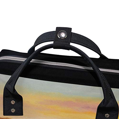 Bebek bezi çantaları sırt çantaları mumya sırt çantası ayçiçeği günbatımı seyahat Laptop sırt çantası ile