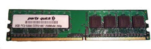 2 GB Bellek Gigabyte GA-EP43-UD3L Anakart DDR2 PC2-5300 667 MHz DIMM ECC Olmayan RAM Yükseltme (PARÇALARI-hızlı Marka)