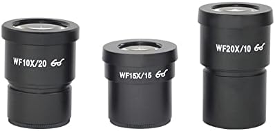 XMSH Mikroskop Aksesuarları Kiti için Yetişkin Stereo Mikroskop Mercek Aksesuarları, WF10X / 20X Geniş Açı Mercek Mikrometre