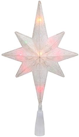 1460-Buzlu Bethlehem Yıldız Altın Kaydırma Noel Ağacı Topper-11 Multi-QQ05