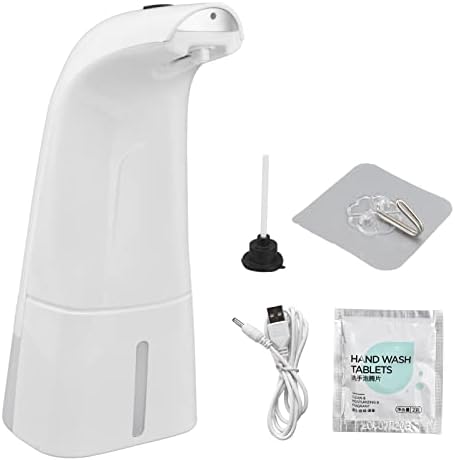 Hyuduo Otomatik Sabunluk, USB Şarj ABS Otomatik Lityum pil Köpük Sabunluk için Banyo Mutfak Okul Otel,1200 mAh 4.5 V