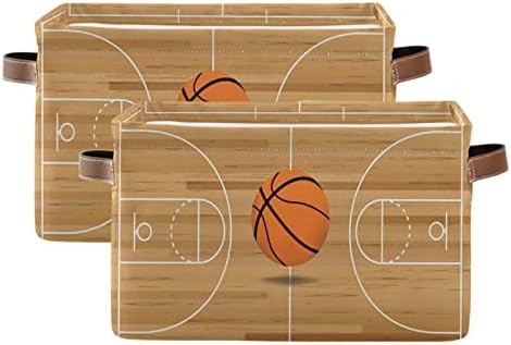 Basketbol Sahası Depolama Sepeti Kovaları, Spor Topu Tema Dekoratif Sepetleri saklama kutusu Katlanabilir Depolama Küpleri Organizatör