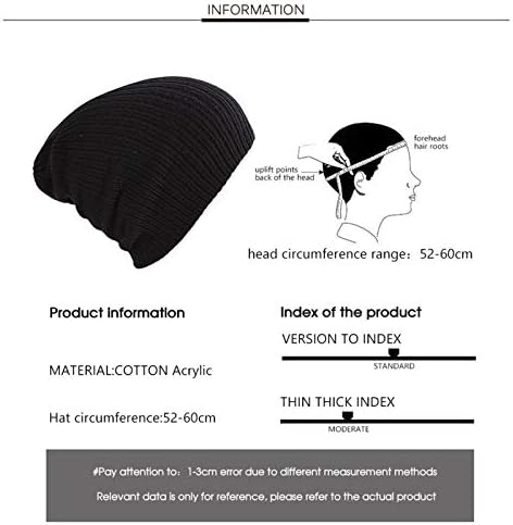 LQZ Kış Sıcak Kasketleri moda şapkaları, akrilik Skullies Yumuşak Örme Şapka Kadın Kap Açık Kapaklar Aksesuar Kızlar ıçin (Renk: