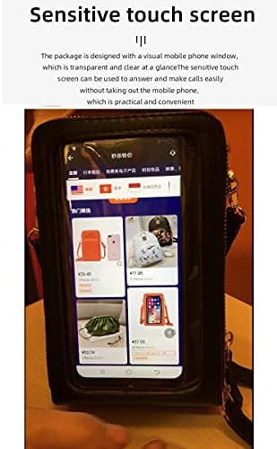ISYSUII Dokunmatik Ekran Çanta Çanta için Moto G Stylus 2020 Crossbody Cep Telefonu Çanta için Kadın Omuz Çanta Deri cüzdan Kılıf