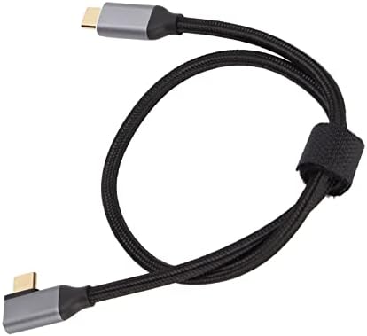 bizofft 4 K USB C Uzatma Kablosu, Sağ Açı Tel Geniş Uygulanabilirlik Anında Veri Transferi Taşınabilir Telefon Laptop için