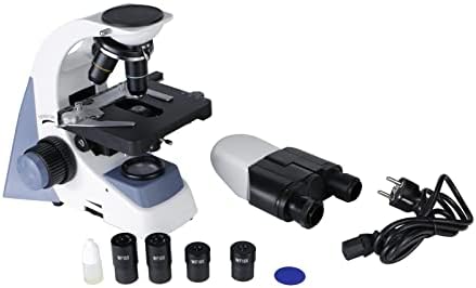 HUACHEN-LS Mikroskoplar 1600X Binoküler Mikroskop HD Yüksek Büyütme Mikroskop Menteşeli Optik Mikroskop için Okul Laboratuvar