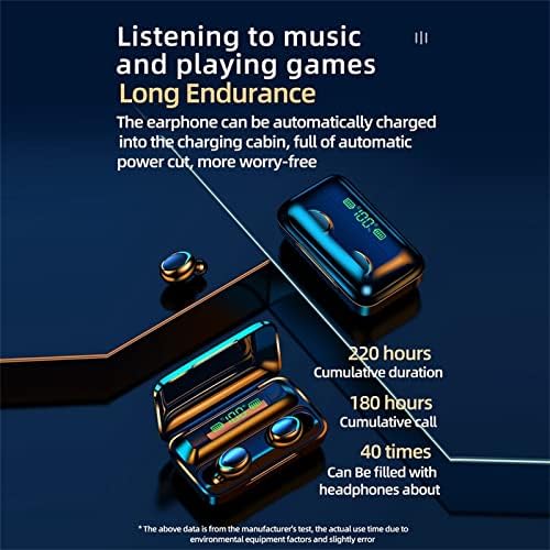 KeyıwaA Akıllı Kulaklıklar, kablosuz Kulaklık Bluetooth Binoral HD Çağrı 5.0 Spor Kulaklık USB Şarj Kulaklık Taşınabilir 1200