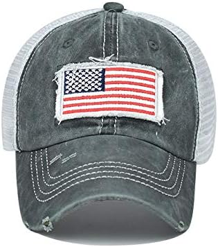 Bayan beyzbol şapkası Vintage Kot Ayarlanabilir Baba Şapka Amerikan Bayrağı Şapka Yama Örgü Denim Snapback Hip Hop Şapka
