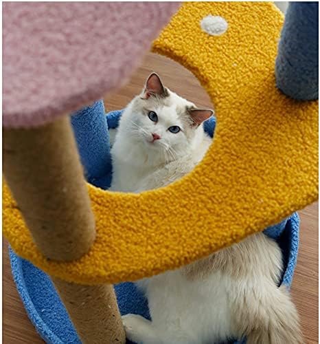 LAİTONG Kedi Tırmanma Çerçeve Eğlenceli Petal Yuva Çok Katmanlı Kedi Tırmanma Çerçeve Büyük Kedi tırmalama Kedi Atlama Platformu