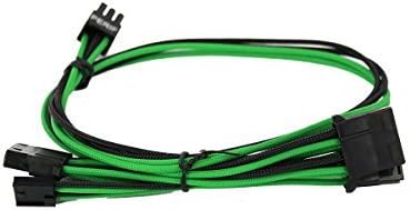 EVGA Siyah ve Yeşil 1600 G2/P2 / T2 Güç Kaynağı Kablosu Seti, Ayrı Ayrı Kollu (100-G2-16KG-B9)