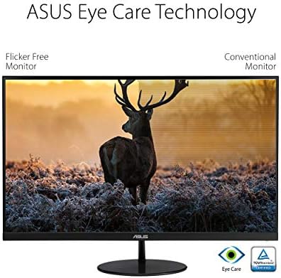 ASUS VL249HE 23.8 Göz Bakımı Monitörü, 1080P Full HD, 75Hz, IPS, Adaptive-Sync / FreeSync, Göz Bakımı, HDMI VGA, Çerçevesiz İnce
