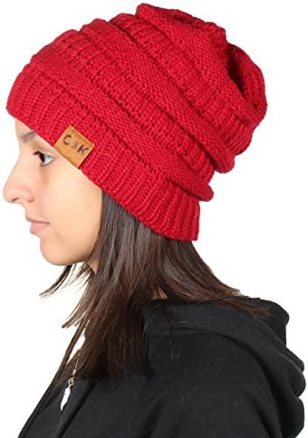 Gilbin C & K Örgü Bere Trendy Sıcak Tıknaz Kalın Yumuşak Sıcak Kış Şapka Bere Skully