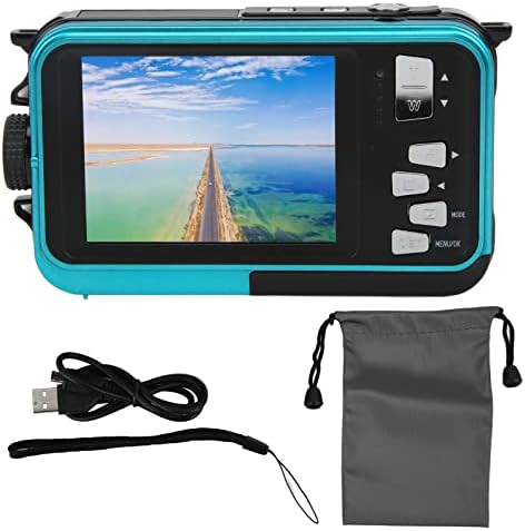Jınyı Su Geçirmez Dijital Kamera, çift Ekranlar Iyi Renk Azaltma HD 1080 P 16x Zoom Kamera Yüz Izleme için Açık Spor için