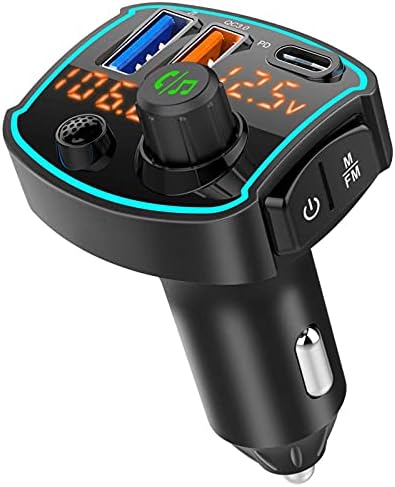 BC69 Yeni ARABA MP3 Dil Yardımcısı PD / QC3.0 Hızlı Şarj Çift Ekran FM Araba MP3 Bluetooth Çalar