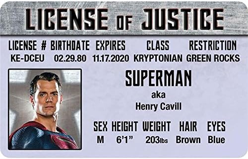 İşaretler 4 Eğlenceli Ncbıdjs Süpermen-Henry Cavill'in Ehliyeti