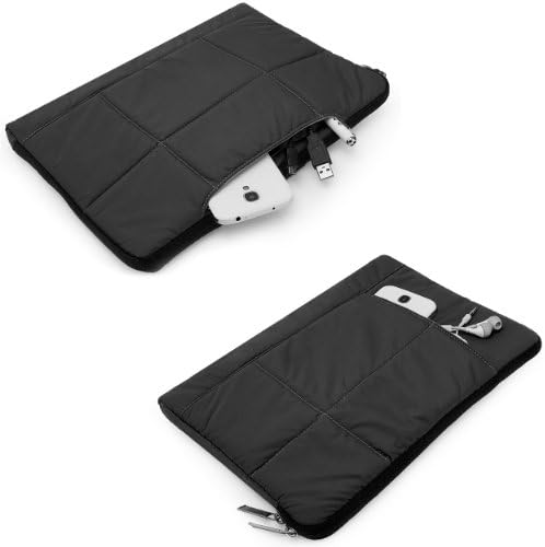 Vangoddy Yastık 10 İnç Kılıf, Premium Yumuşak Taşıma Kılıfı (Siyah) 9 ila 10.9 inç Tablet, e-Kitap Okuyucular için