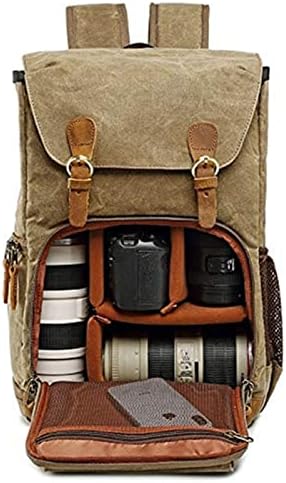 Fujifilm Nikon Canon Sony için uygun Sırt Çantası Kamera Çantası Tuval Batik Su Geçirmez Fotoğraf Açık Aşınmaya Dayanıklı Büyük