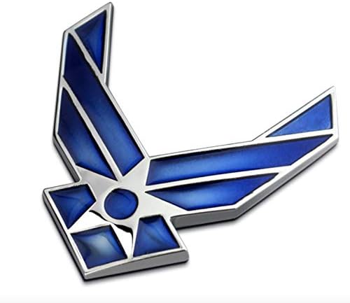 3D Metal rozet ABD Hava Kuvvetleri USAF mavi kanatları araba amblem Sticker çıkartma (Hava Kuvvetleri)