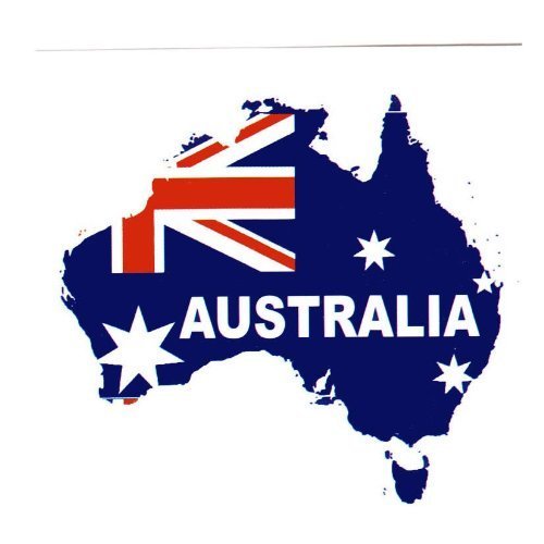 Geçici Vücut Yüz Ülke Bayrağı Harita Dövme Çıkartmaları Su Transferi Parti Dövmeleri (Avustralya)