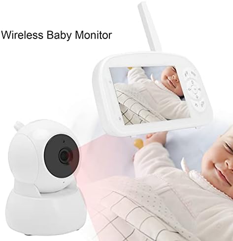Bebek Monitörü, Ev için Bebek için Sıcaklık İzleme ile 5 inç Ekran Bebek Monitörü Güvenlik Kamerası (Amerikan Standardı (100-240V),