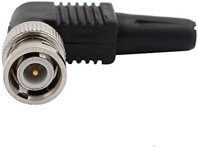 Aexıt 12 Adet Lehimsiz Video Kabloları Koaksiyel Kablo Plastik Kuyruk BNC Erkek F-Pin - Koaksiyel İpucu Bent Bağlayıcı