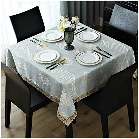 Masa Örtüsü Masa Örtüsü Kare Pamuk Yemek Masası Örtüsü Ev Oturma Odası Mutfak Dekorasyon kolay Temizlenebilir ve Dayanıklı Masa