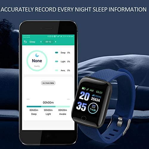 çocuklar için hhscute akıllı Saat, Android/iOS Telefonlar için Kol Saati Sağlık Fitness Push Mesaj Yükseklik Ölçer (Mavi)