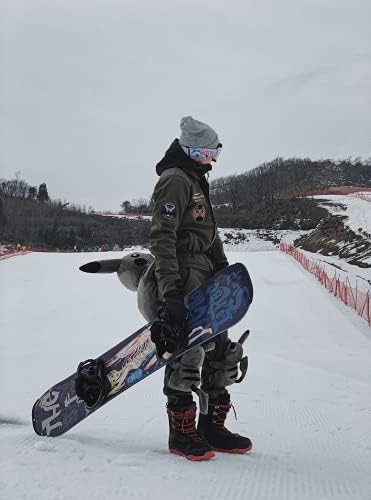 GSOU KAR Erkekler Tek Parça Kayak Ceket Takım Elbise Kadın Snowsuit Snowboard Kış Su Geçirmez Sıcak