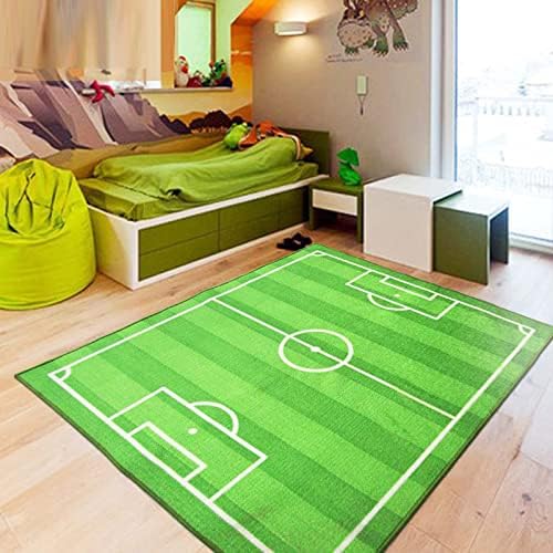 LSQXSS Futbol Sahası Playmats Kilim, çocuk Alan Kilim, Emekleme Zemin Battaniye Halı Yatak Odası Oyun Odası Kreş için, Kapalı