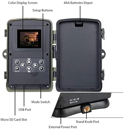 rouroumaoyi takip kamerası HC-802A Yaban Hayatı gözlem kamerası 16MP 1080 P Video Su Geçirmez Tetik Süresi 0.3 Saniye Gece Görüş