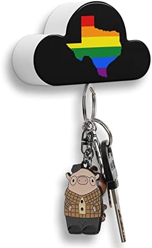 Texas Gay Pride Manyetik anahtar kancası Bulut Şekli Duvar Anahtarlıklar Tutucu Askı Organizatör Ev Ofis Yurt Odaları Dekorasyon