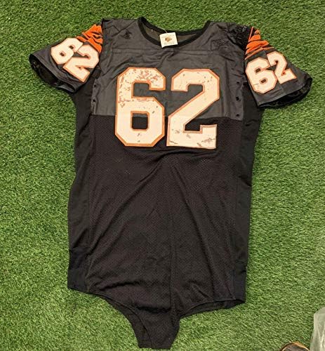 Ken Smith Cincinnati Bengals Oyunu Kullanılmış Jersey 80'lerin Ortalarında Bengals Pro Shop Etiketi-İmzasız NFL Oyunu Kullanılmış