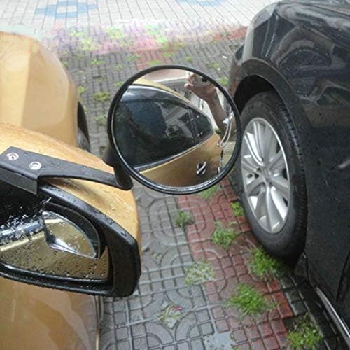 Tangyongjıao Araba Dış Aksesuarları Araç Ön Kör Alan Geniş Açı Ayarlanabilir Sağ Yan Gözlem Aynası (Siyah) (Renk : Siyah)