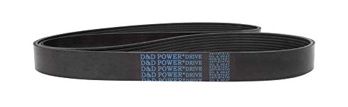 D & D PowerDrive 250J5 Poli V Kayış, 5 Bant, Kauçuk