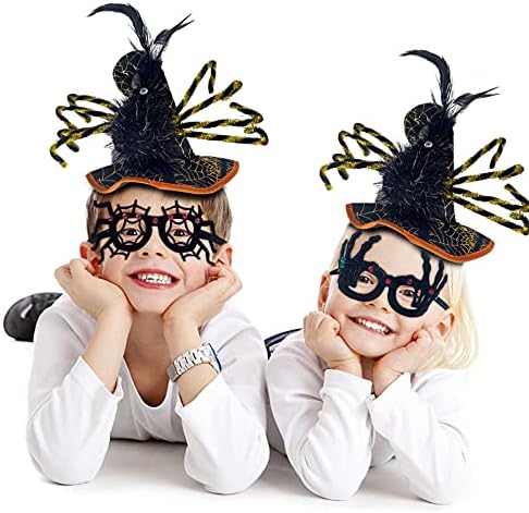 Cadı şapkası Kafa Bandı Cadılar Bayramı Gözlük Dekorasyon Örümcek Hairband Kadın Kızlar Parti Hediyeler kostüm giyinmek Aksesuarları