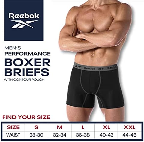 Reebok Erkek İç Giyim - Performans Boxer Külot (8'li Paket)