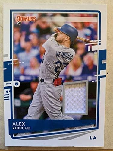 2020 Donruss Malzemeleri Beyzbol 14 Alex Verdugo Jersey/Relic Los Angeles Dodgers Panini Amerika'dan Resmi MLBPA Ticaret Kartı