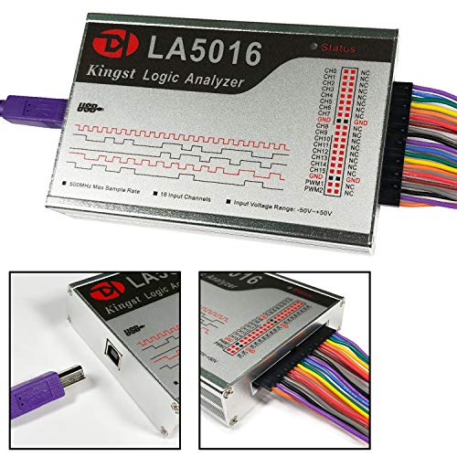InnoMaker LA5016 USB Mantık Analizörü 16 Kanal 500 M Max Örnekleme Hızı 10 GB Örnekleri MCU / ARM / FPGA Hata Ayıklama Aracı