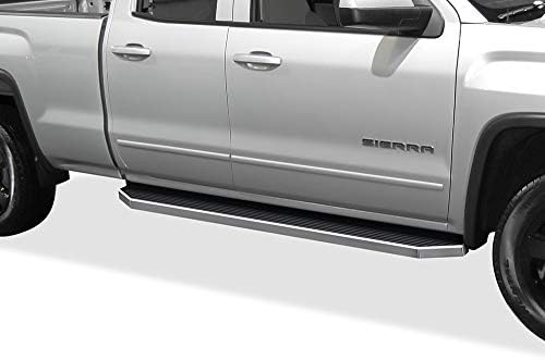 APS ıBoard Cilalı Koşu Panoları ile Uyumlu Chevy Silverado GMC Sierra 2007-2018 Çift Kabin Genişletilmiş Kabin ve 2500 HD 2019
