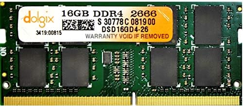 Dolgıx 16 GB DDR4 PC4-21300 2666 MHz SODIMM 260 Pin 1.2 V CL19 Dizüstü Bellek Modülü Ram Yükseltme