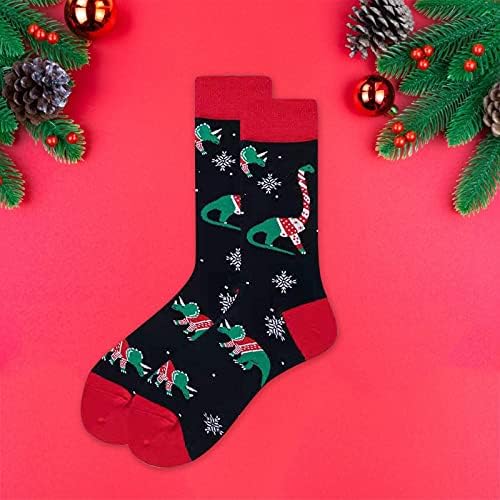 Huangse Noel Çorap Renkli Desenli Kış Pamuk Çorap Yenilik Stocking Fantezi Yumuşak Kalın Tatil Çorap için Kadın Erkek