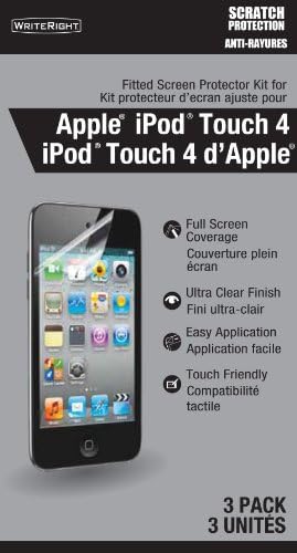 iPod Touch 4G için WriteRight 9247601 Takılı Ekran Koruyucu, 3 Paket