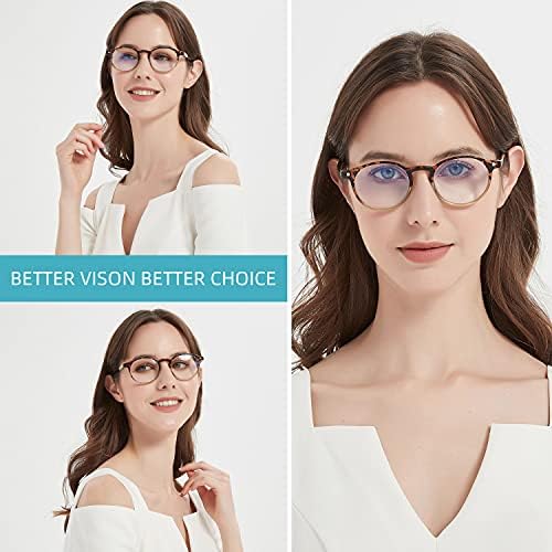 Kadınlar için okuma gözlüğü-Mavi ışık engelleme Bayanlar Bahar Menteşe Okuyucular Torbalar ile Anti Göz Yorgunluğu / Parlama