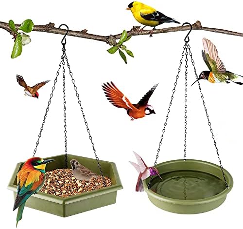 Dışarıda Asılı Kuş Besleyiciler, Bahçe için Asılı Kuş Banyosu, Açık Havada, Platform Kuş Besleyici Tepsisi, Dışarıdaki Besleyiciler