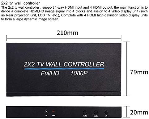 DAZİSEN 2x2 Video TV Duvar Denetleyicisi HDMI İşlemci 1080 P Denetleyici Splicer