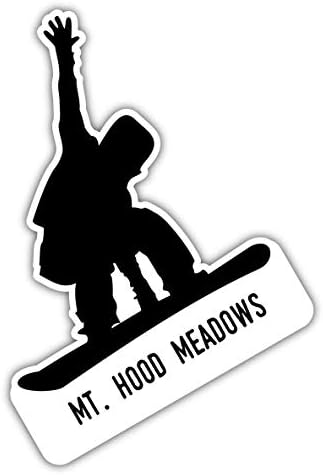 Mt. Hood Meadows Oregon Kayak Maceraları Hatıra 4 İnç Vinil Decal Sticker Kurulu Tasarım
