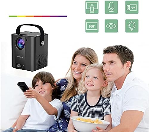 sgzyj P500 Mini Projektör Smartphone için Taşınabilir Ev Sineması Full HD Desteklenen 1080 P Film Beamer Ev Eğlence için (Boyut:
